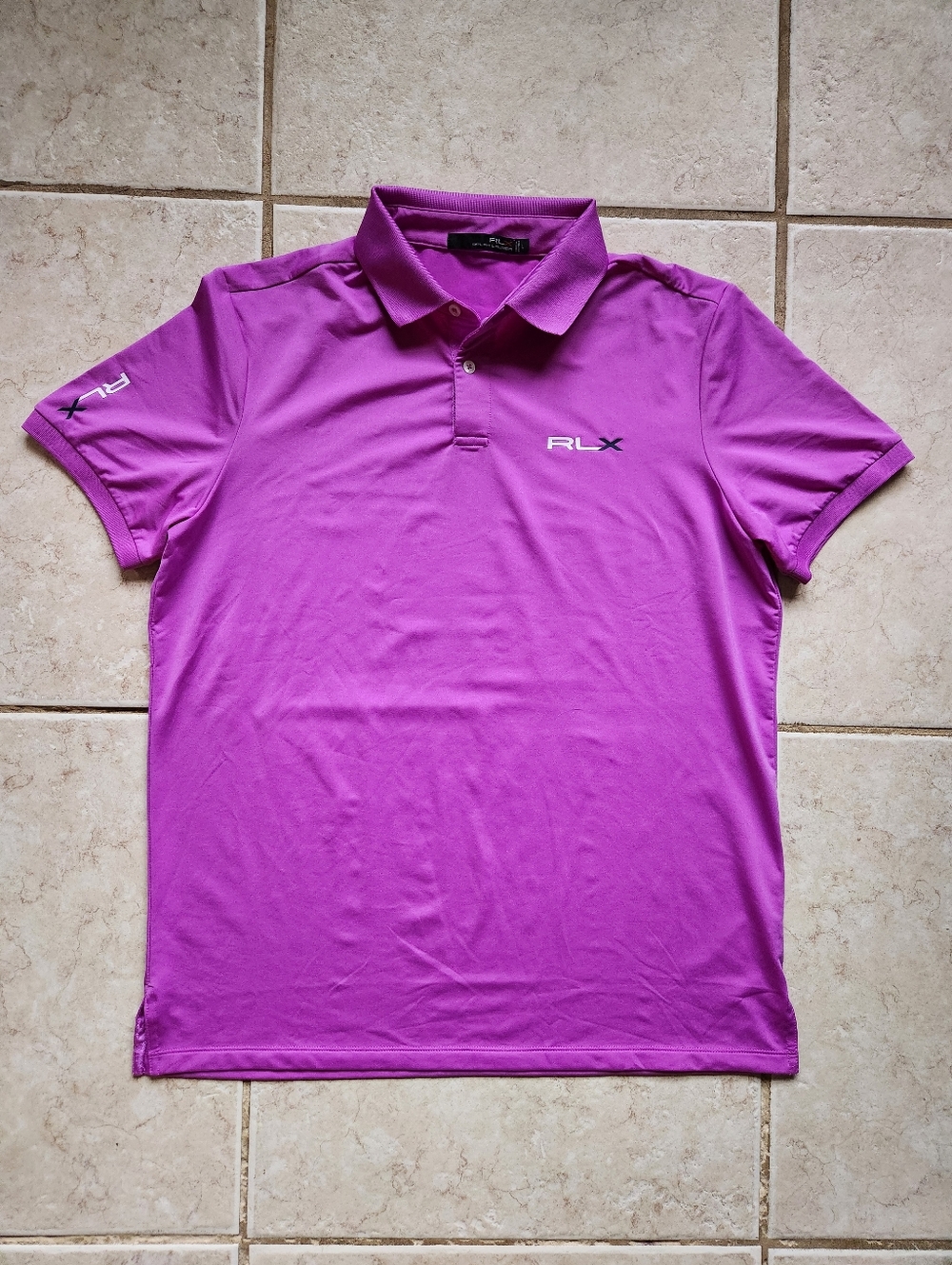 RLX Ralph Lauren Women’s Airflow Performance Golf Polo - Large - Purple